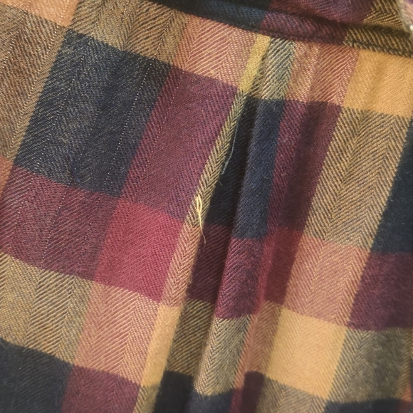 beachlunchlounge Plaid Button Down Shirt - Navy, Burgundy, Tan - Picture 7 of 12